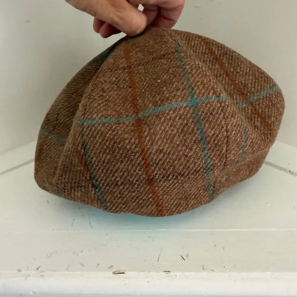 JJ Hat Center Rich Wool by Morgado tweed newsboy cap